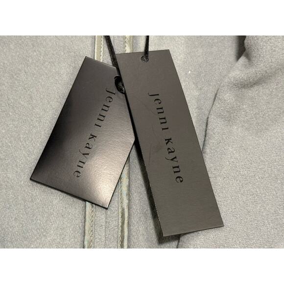 NWT $695 JENNI KAYNE Wool Cashmere Blend Coat XXL Faded Blue Longline Jacket - Picture 9 of 11